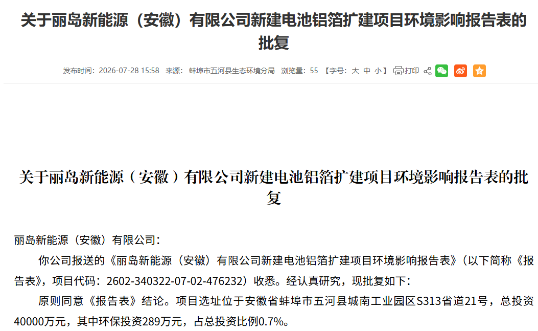 丽岛新能源 丽岛新能源